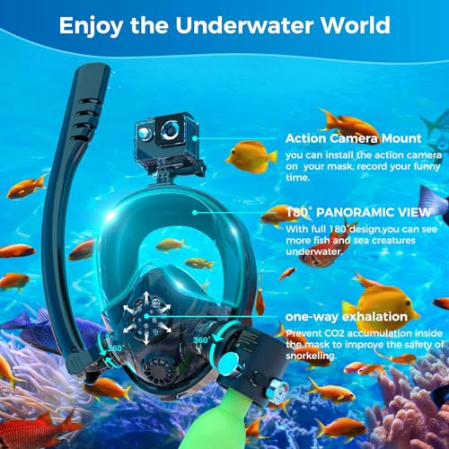 Smaco Mini Scuba Tank With Snorkel Mask 0.5L Portable Small Diving Tank With Full Face Diving Mask Reusable Dot Certified Pony Bottle Diving Cylinder Kit For Snorkeling Recreational Diving S300Plus thumb #2