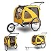 Sepnine Pet Dog Bike Trailer, Yellow