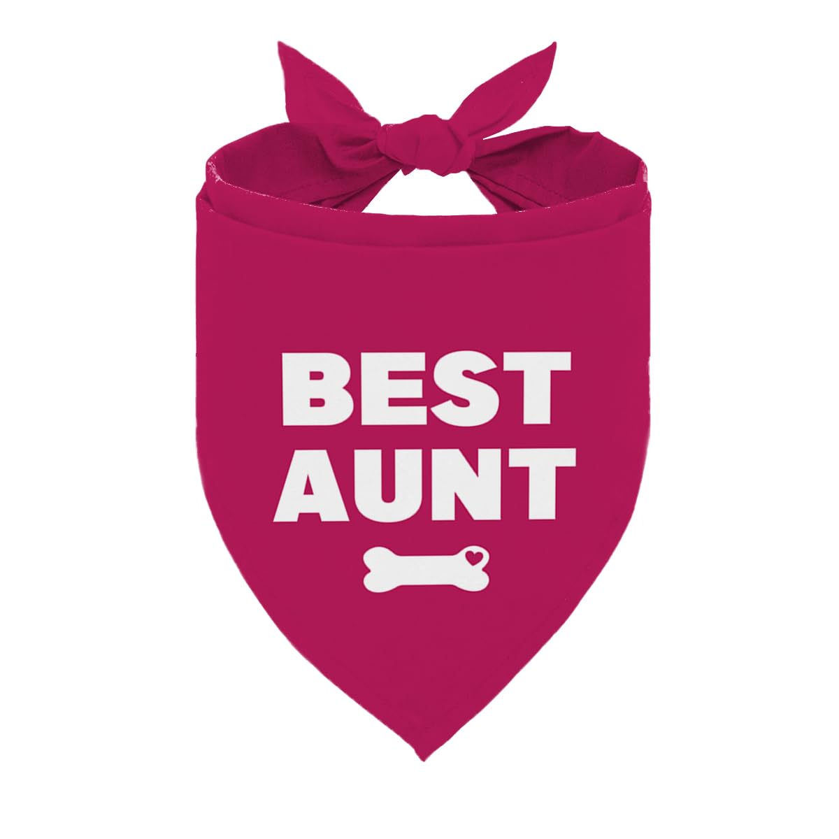 Best Aunt Dog Bandana, Adjustable Pet Triangle Scarf for Funny Photo Outfit Party Accessory, Pink Neckerchief for Small Medium Dogs