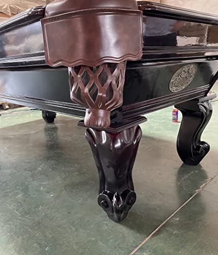 8 Ft. Tunierpoolbillard Billardtisch Pool Modell Winston Nr.:31 Billard mit 3cm starken Schieferplatten Tuchfarbe grün Gestellfarbe Nussbaum – Bild 5