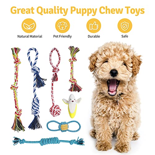 KIPRITII-18-Pack-Super-Value-Puppy-Toys-Puppy-Teething-Chew-Toys-with-Rope-Toys-Dog-Bite-Toys-and-More-Squeaky-Toys-for-Small-Dogs