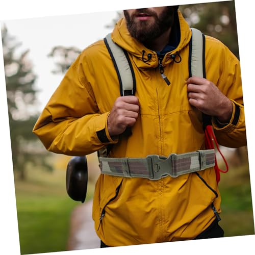 1pc Outdoor Waistband Belt for Men Quick Release Buckle for Hiking Climbing and Sports Army3
