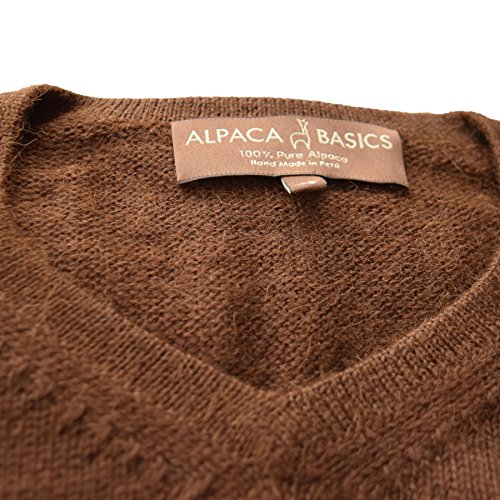Men's Handmade 100% Alpaca Wool V-Neck Sweater3