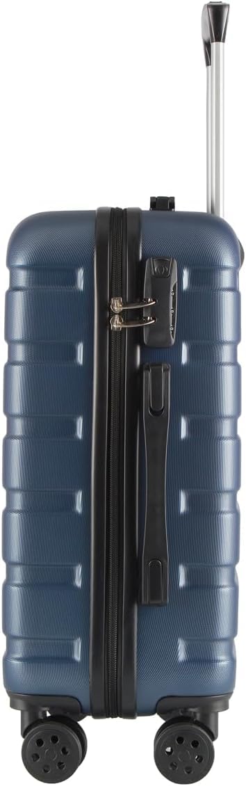 T-LOVENDO.ES Maleta de Viaje Cabina 55x40x20- Equipaje de Mano- 4 Ruedas giratorias- Material ABS Ligero- Semirígida- Candado o Cerradura combinación- Asa telescópica- Trolley
