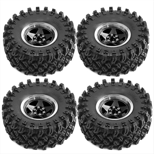 Pneus RC 2.2 Pouces pour Franchissement en Forêt avec Axial SCX10 et YK4082