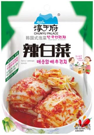 Chunyu Palace Korean Kimchi - Spicy Cabbage Kimchi 100g
