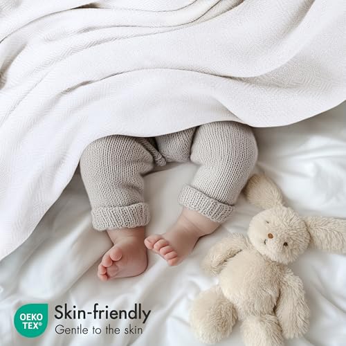Image of Madison Park King Size Summer Blanket, White, 70% Rayon from Bamboo