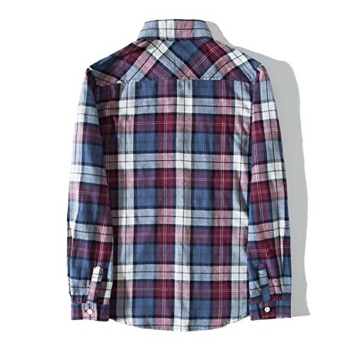 Tronjori Boy's Long Sleeve Button Down Woven Shirt2