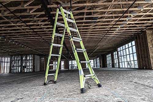 Little Giant 17107-001 Ladder Systems Conquest 2.0 All-Terrain, M17, 17Ft, Multi-Position Ladder With Adjustable Outriggers, Fiberglass thumb #23