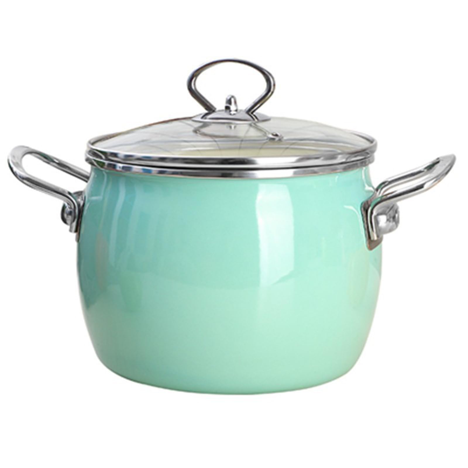 Pentola Antiaderente per Pasta con Coperchio, Pentola Smaltata per Brodo, Stufati E Conserve, Pentola Grande A Fondo Piatto per Piani Cottura A Induzione, Pentola Antiaderente per Green