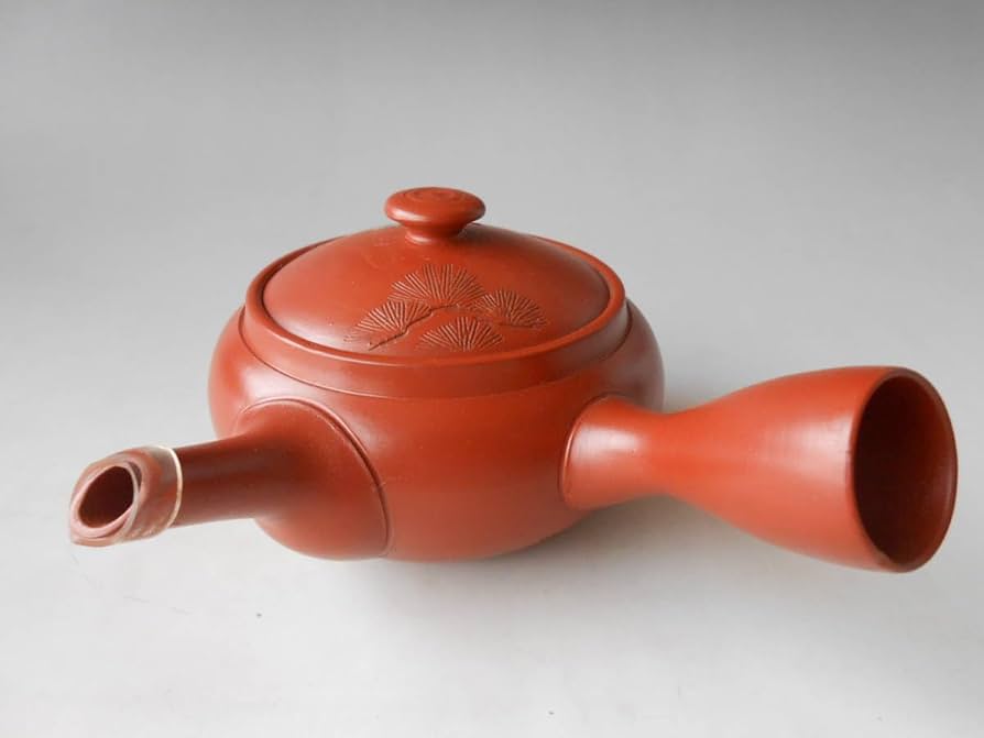 珍しい常滑焼朱泥、窯変、急須 Amazon | 常滑焼！ 勇月窯 朱泥松急須 M923 手造り 茶器 ポット