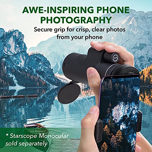 STARSCOPE Monokular Teleskop Handyhalterung – Universal Monokular Handy Okular Halter für Teleskop und Fernglas, einfach… – Bild 6