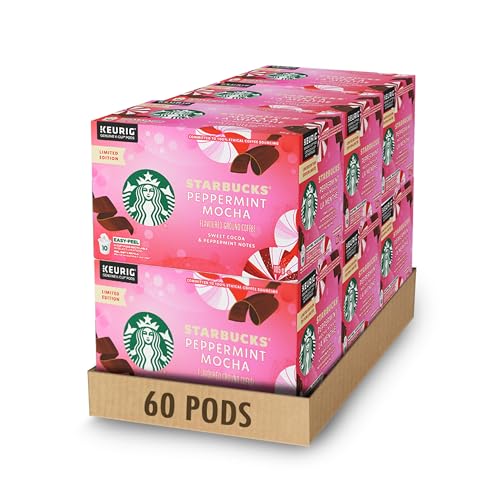 Capsules Starbucks Peppermint Mocha Keurig, 6 boîtes, 630 g