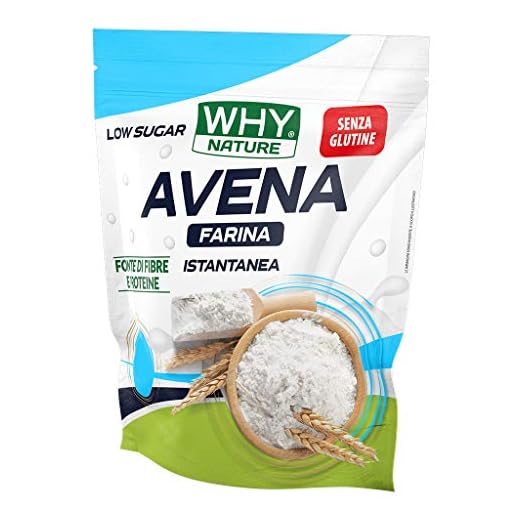 WHY NATURE Avena Harina instantánea sin gluten, 1 kg, coco