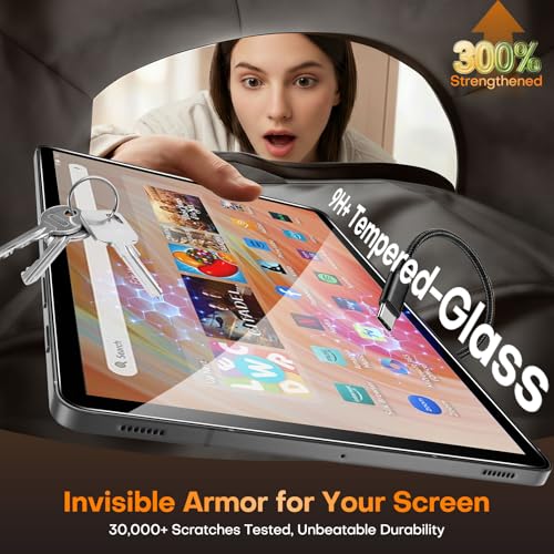 Image of OMOTON Screen Protector for Amazon Fire HD 10 Tablet (13th /11th Generation, 2023 /2021 Released) /Fire HD 10 Plus /10 Kids /Kids Pro All-New 10.1 Inch, TOP 9H+ Tempered Glass with Easy Installation Tray, Bubble-Free & Scratch-Resistant