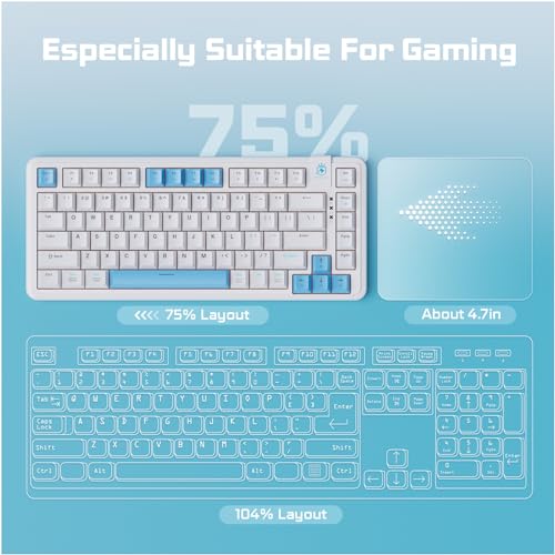 Royalaxe F75 75% Mechanical Gaming Keyboard thumb #1