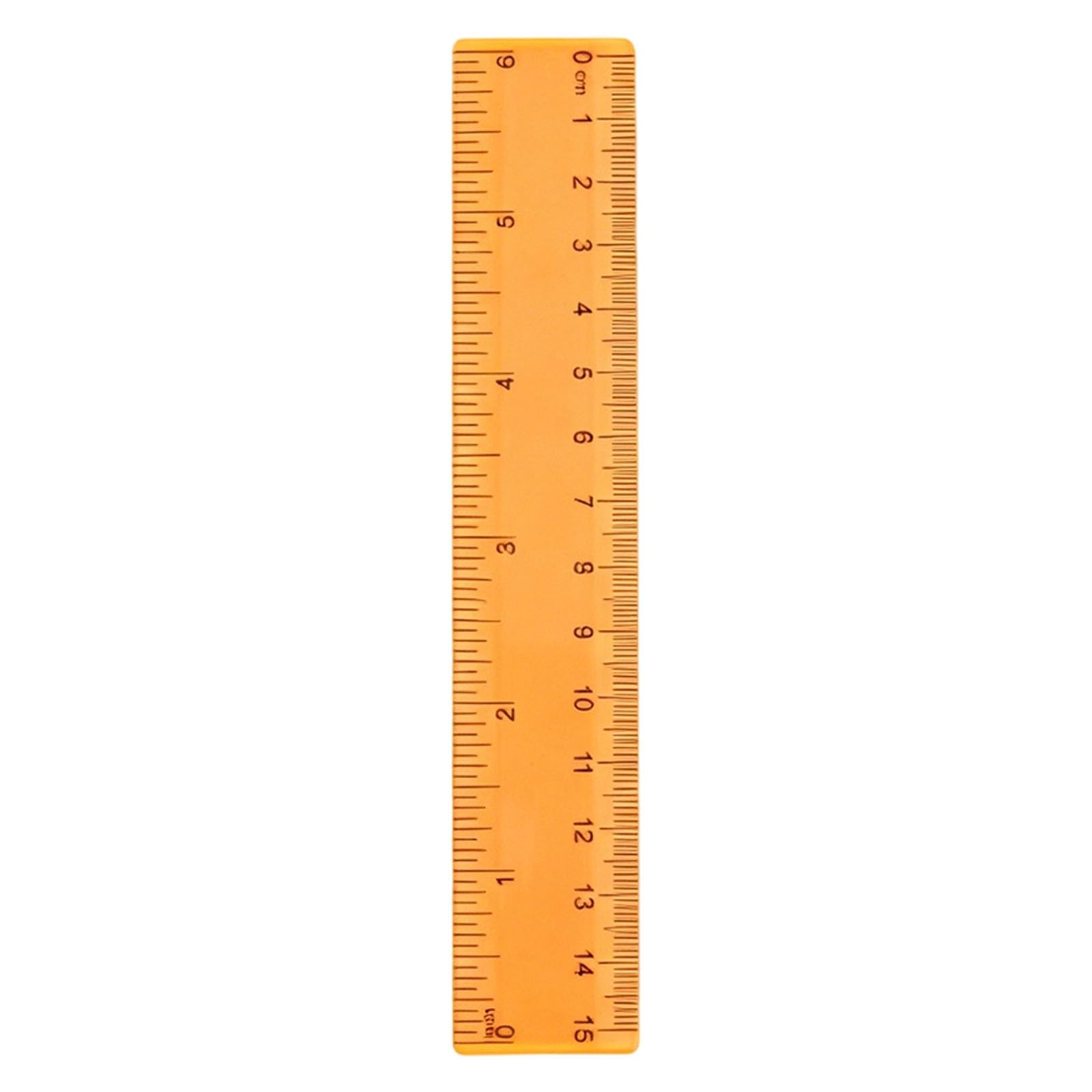 Transparent Coloured Rulers, 15cm Measuring Ruler Stationery