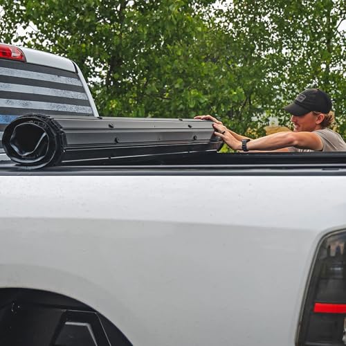 Rough Country Hard Roll-Up Tonneau Cover for Ram 1500 (2009-2018) & 2500 (2010-2026) - Aluminum Truck Bed Cover, Fits 5'7 Bed - image 9