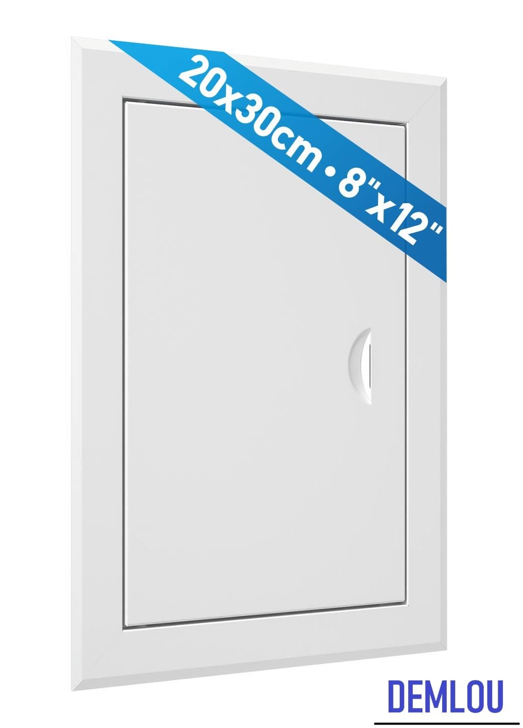 Metal Access Panel for Wall and Ceiling, White Steel Inspection Hatch with Magnetic Closure - Image 3