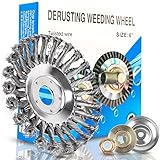 ★ 【AUSGEZEICHNETE KOMPATIBILITÄT】Die Grasbürste hat einen Durchmesser von 6 Zoll und eine Bohrungsgröße von 1 Zoll für die meisten gängigen Trimmer mit gerader Welle. Zum Beispiel für Echo SRM2305, für ALKO BC301, für Honda UMK425, für Makita DBC250, für Kawasaki KBH27.