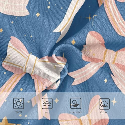 Wusikd Bows Girls' Underwear Cotton Stars Girls Briefs Soft Toddler Underwear 2T3