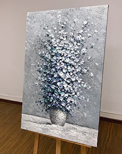 Yotree Paintings 24X36 Inch Wall Art Hand-Painted Oil Painting On Canvas Gallery Wrapped Painting Modern Floral Artwork For Living Room Bedroom Décor Ready To Hang #TOP2