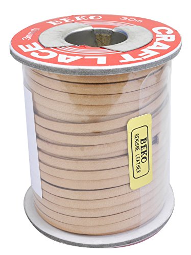 Artisanat de course Kraft Kagari 3mm cordon de cuir plaine tressage lacet de couture 3524-01