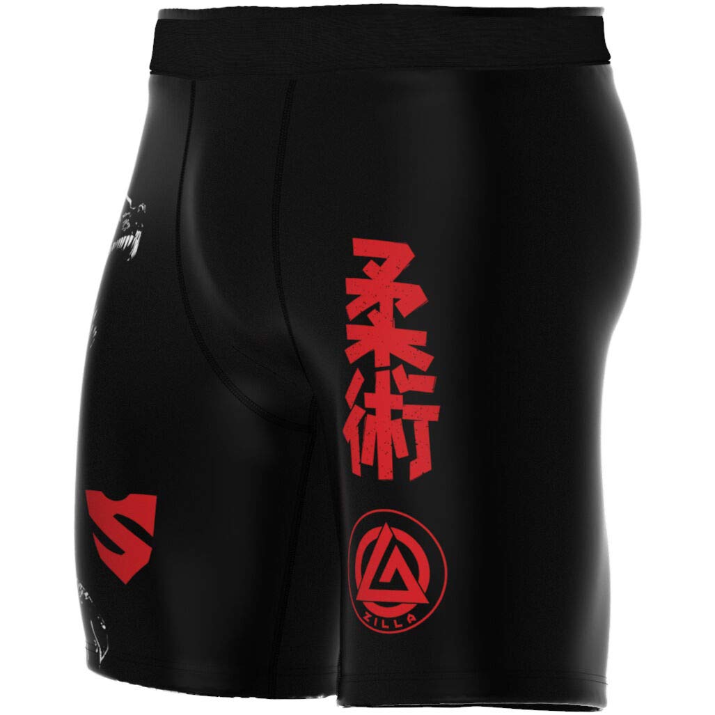 SMMASH Gleam Profesionalmente Vale Tudo Pro Shorts, Pantalones Cortos Hombre MMA, Muay Thai, BJJ, Grappling, Material Transpirable y Antibacteriano