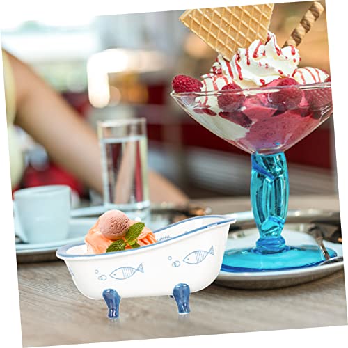 STOBAZA 3 Pçs Tigela De Frutas Bandeja De Cerâmica Bandeja De Microgreens Tigelas De Cereais Brancas