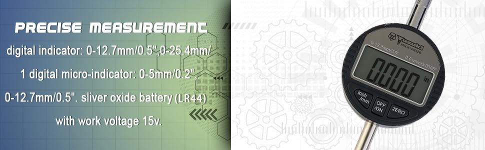 YUZUKI DI1201 Digital Digimatic Indicator – 0.01mm Precision, 12.7mm Measuring Range, High-Accuracy Tool for Precision Measurement - Image 6 thumbnail