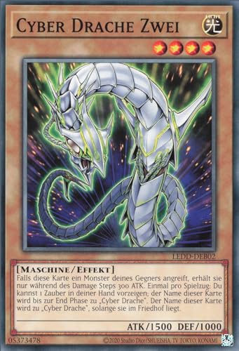 Cyber Drache Zwei LEDD-DEB02 Common Deutsch Boosterfrisch Unlimitiert - Legendary Dragon Decks - mit ReCollectibles-Versandschutz - für Yu-Gi-Oh!