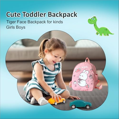 Image of Tinytot 15 inch Cute Backpack for Kids Girls Boys Toddler Backpack Preschool Nursery Play School Travel Bag for 5 to 8 Year Child - Mini Size