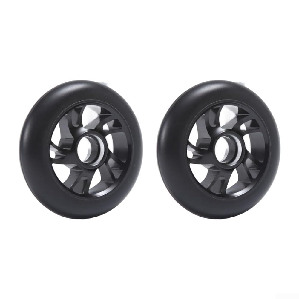 120Mm Scooter Wheels,ABEC-9 Bearings,Pack Of 2,PU High Rebound Wear-Resistant Replacement For Kick Scooters And Freestyle For-Trick Scooters(Black)