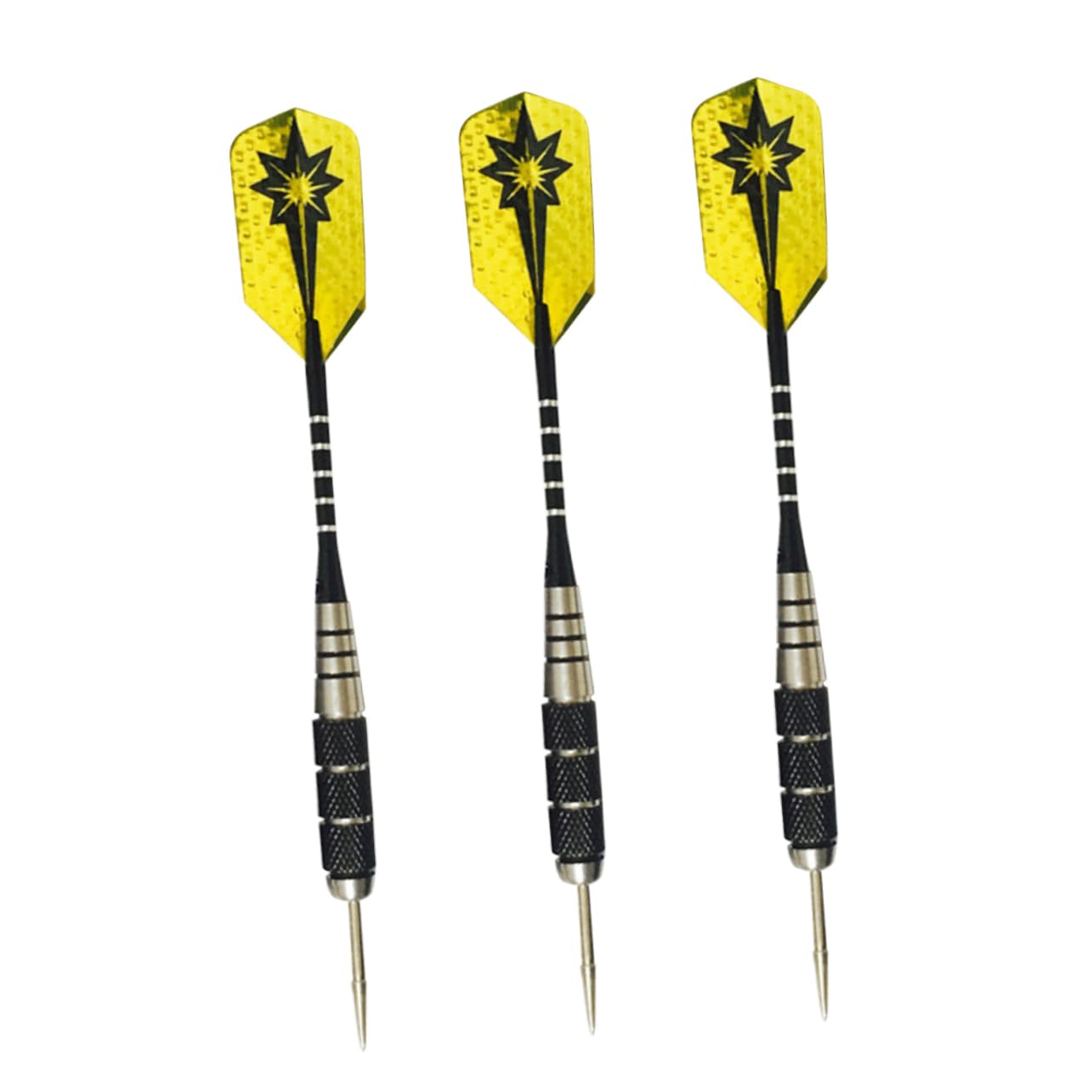 OSOLADY 3pcs Supplies Flights Needle Tipped for Sports Events Drop-Resistant Pin Type Accessories Yellow
