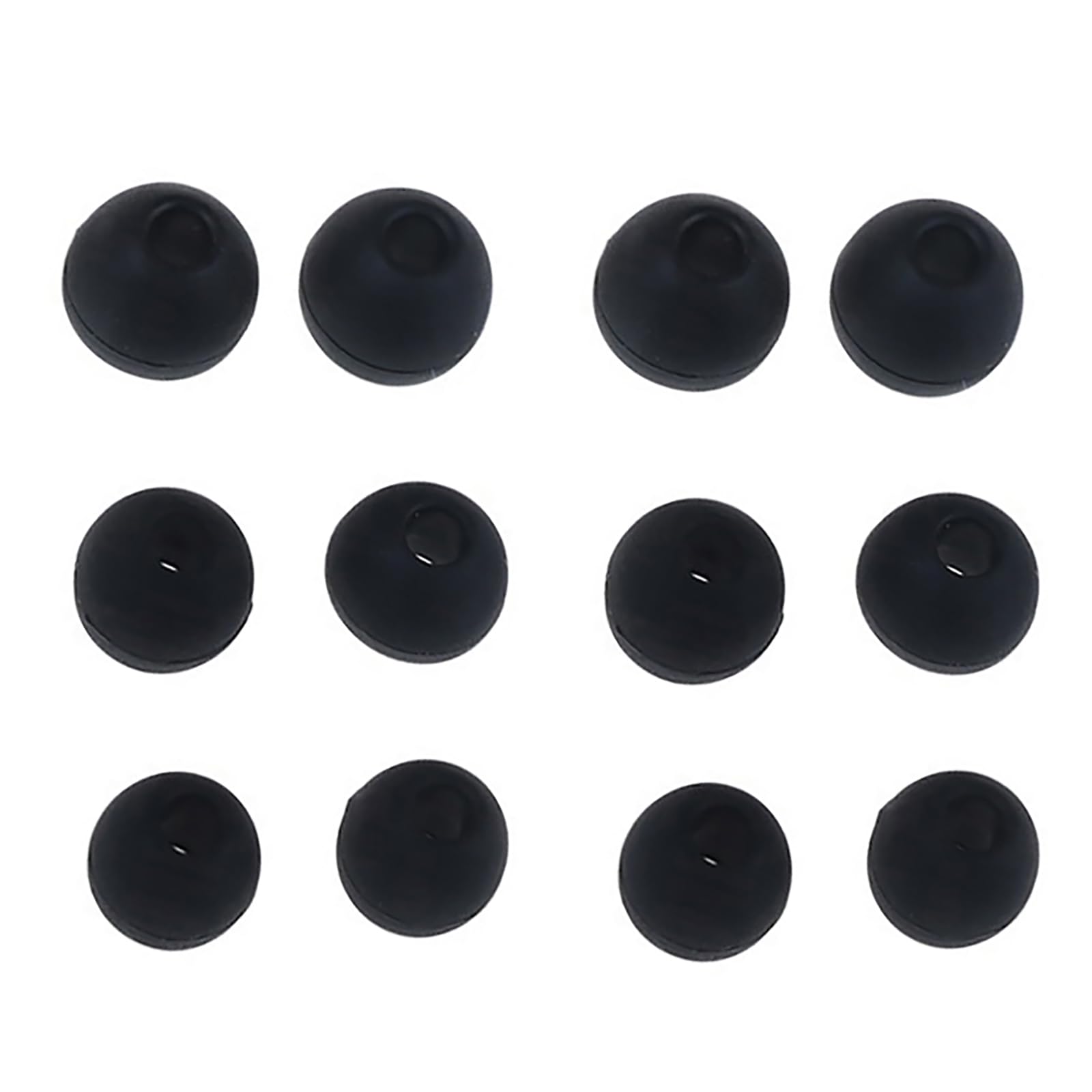 6 Pairs Silicone Rubber Earplug Ear Pads Universal in-Ear Earphone Headphone Replacement Earbud Earplug Pads Cushion (S+M+L)