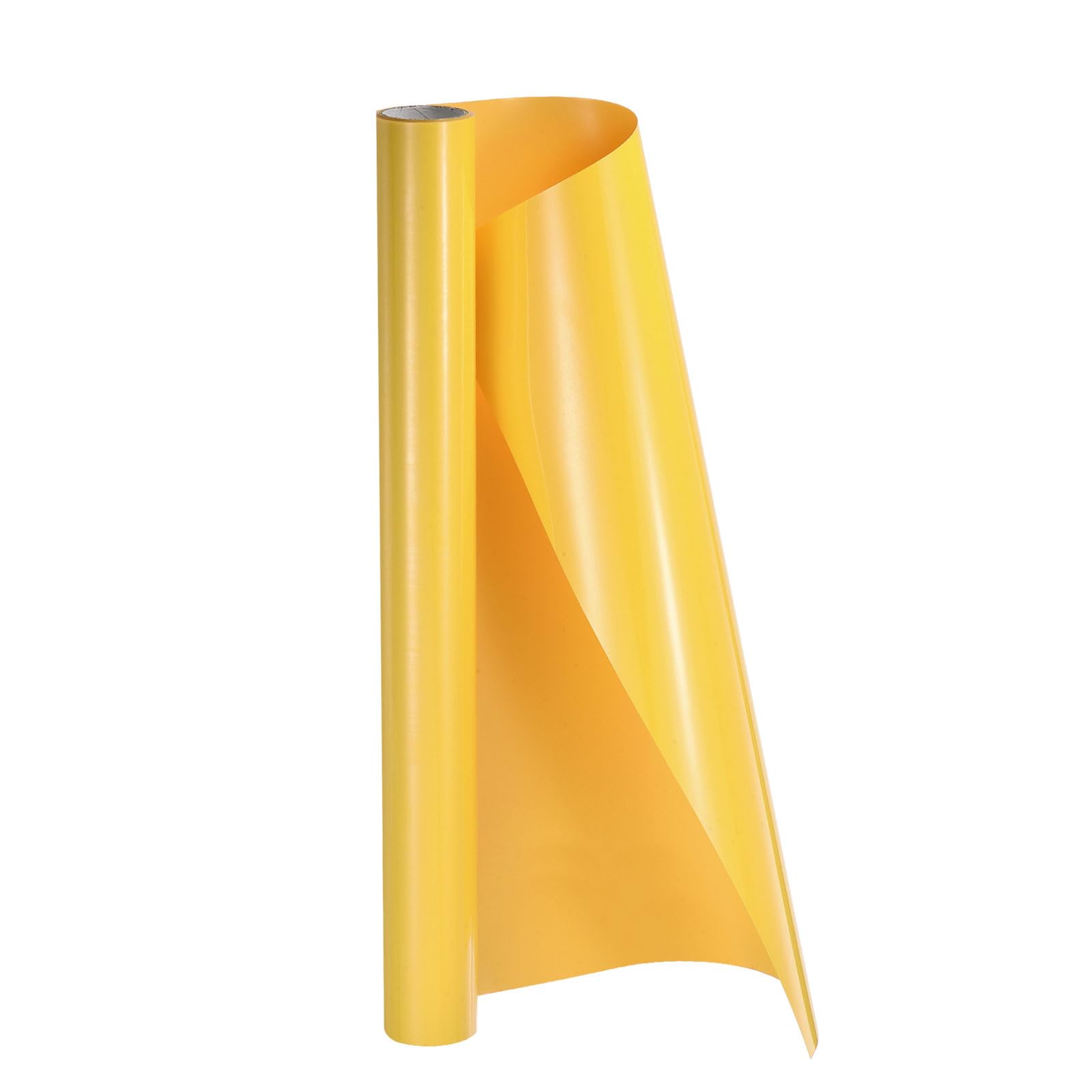 sourcing map HTV Heat Transfer Vinyl 12" x 3.6ft Roll PVC Yellow Iron on Vinyl for All Cutter Machine, Easy to Cut & Weed