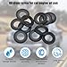 Sandfren 20PCS M14 Car Oil Drain Plug Gasket, OEM#F5TZ-6734-BA Rubber Vehicle Engine Pan Crush Washers, Auto Oil Plug Sealing Gasket Accessories, Compatible with Milan MKZ MKX
