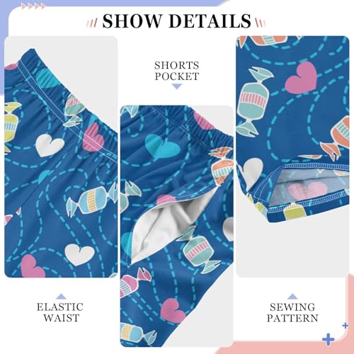 Candy and Love Boys Long Pants Soft Trousers Elastic Waist Kids Lounge Bottoms with Pockets S-XL4