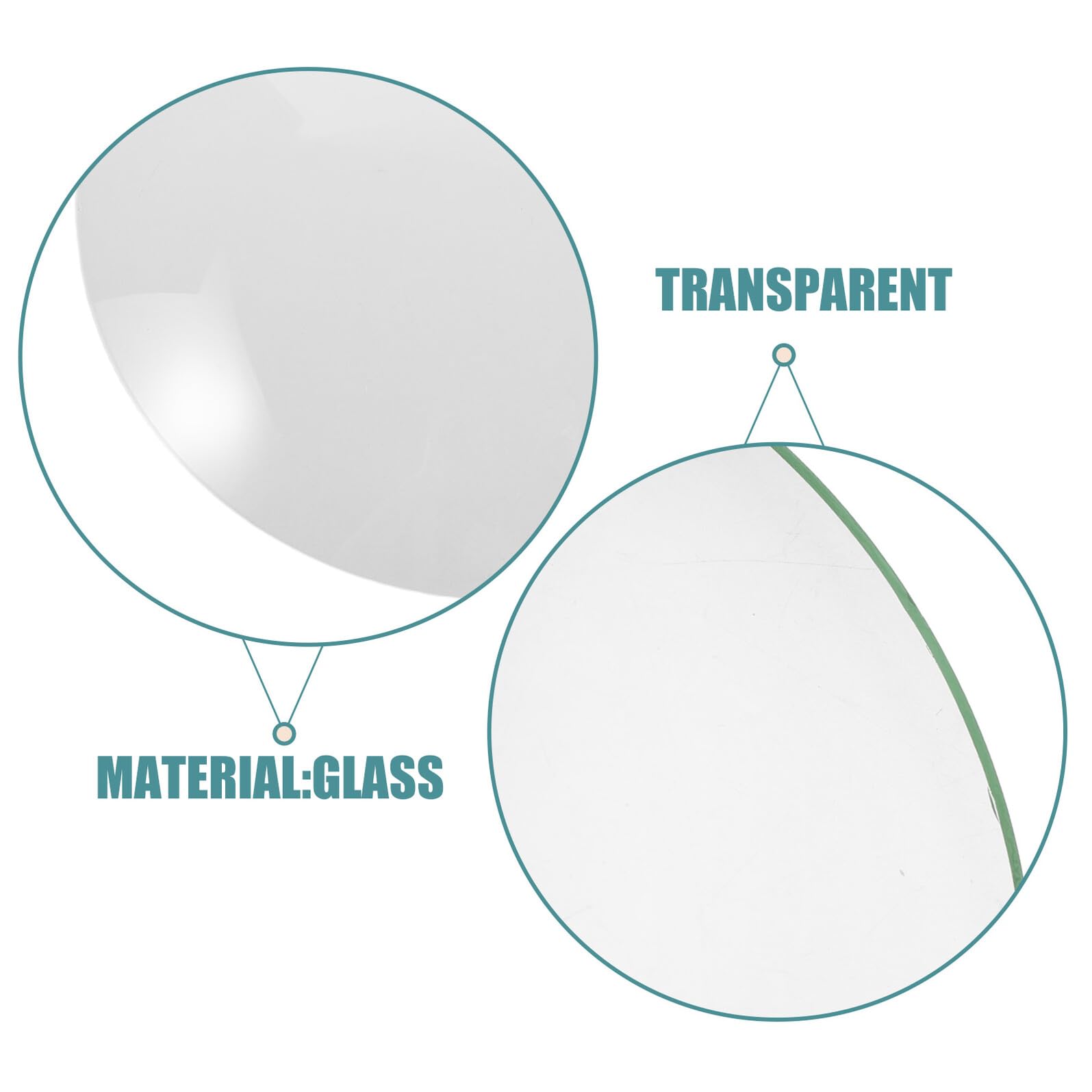 Toyvian Konvexes Uhrglas Ersatz Rund 25,7cm Durchmesser Transparentes Kuppelglas für Wanduhren Selbstgemacht Uhrenscheibe Frontplatte aus Robustem Glas
