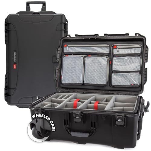 Maleta rígida NANUK 963 Pro para cámara con ruedas y divisores miniatura 1