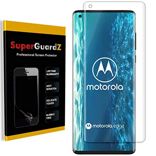 [3-Pack] for Motorola Edge+ Plus Screen Protector [Full Coverage], SuperGuardZ, Edge-to-Edge Protect, Ultra Clear, Military Grade TPU Film [Lifetime Replacement] Alabama 