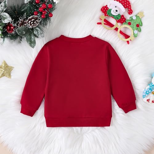 Meiweileya Kid Toddler Baby Girl Boy Sweatshirt Christmas Cousin Crew Print Long Sleeve Pullover Top Xmas Fall Winter Outfit3