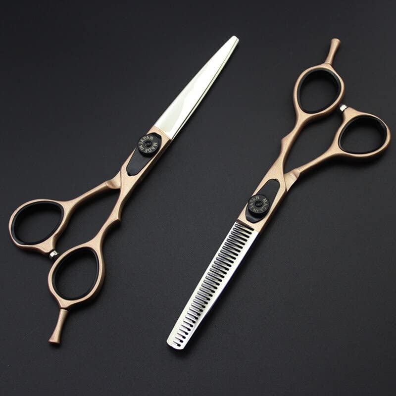 Haarschneideschere, 6 Zoll, professionelle Haarschere aus japanischem 440c-Stahl, Make-up-Friseursalon, Schneiden, Effilierschere für den Friseursalon, Friseurscheren-Se(Satz-02