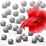 SunGrow Calcium-Rich Energy Balls, Fish Breeding Tank Cleaning Aid, Calcium Ball for Betta, Aquarium Tank Decor, Fish Activity Booster, Energy Source for Fish, Tank Accessories, 30 Pcs