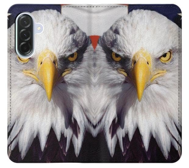 Étui flip housse cuir pour Samsung Galaxy A36 Eagle American antichoc - 3