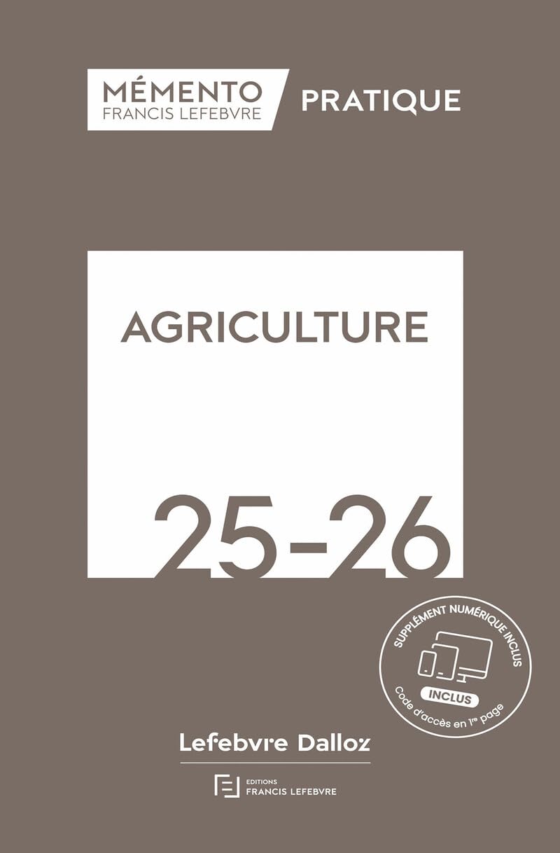 Mémento Agriculture 2025-​2026