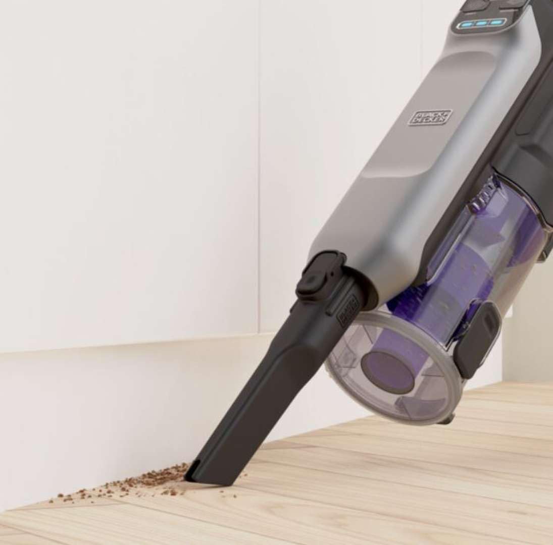 BLACK+DECKER Aspiradora Escoba con Extensión para Suelos, 21.6V 4Ah, Motor Sin Escobillas, BHFEA640WG-QW
