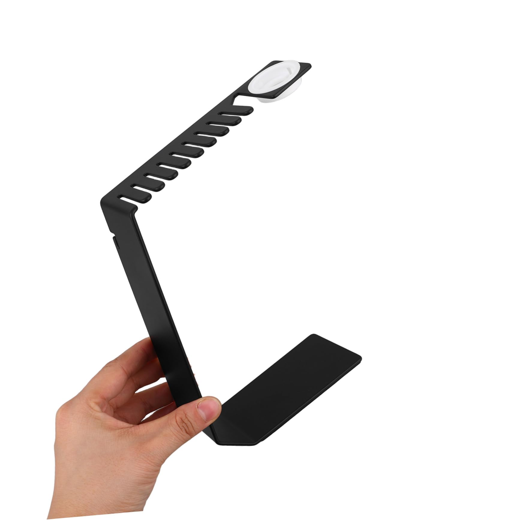 Supporto Caricatore Per Smartwatch Inossidabile Con Organizer Per Cinturini Base Di Ricarica Elegante e Salvaspazio Per Orologi Intelligenti Nero