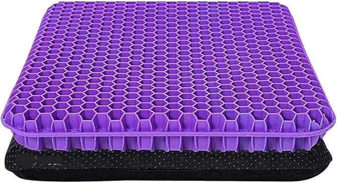 Honeycomb Gel Cushion – Orthopedic Seat Pad for Tailbone, Sciatica & Lower Back Pain Relief | Ergonomic Cooling Support for Office Chair, Car Seat & Wheelchair