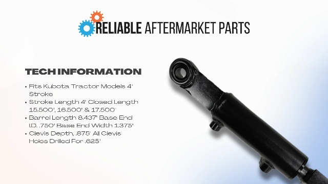 Amazon.com: SLH01 New Hydraulic Side Link Cylinder Fits Kubota